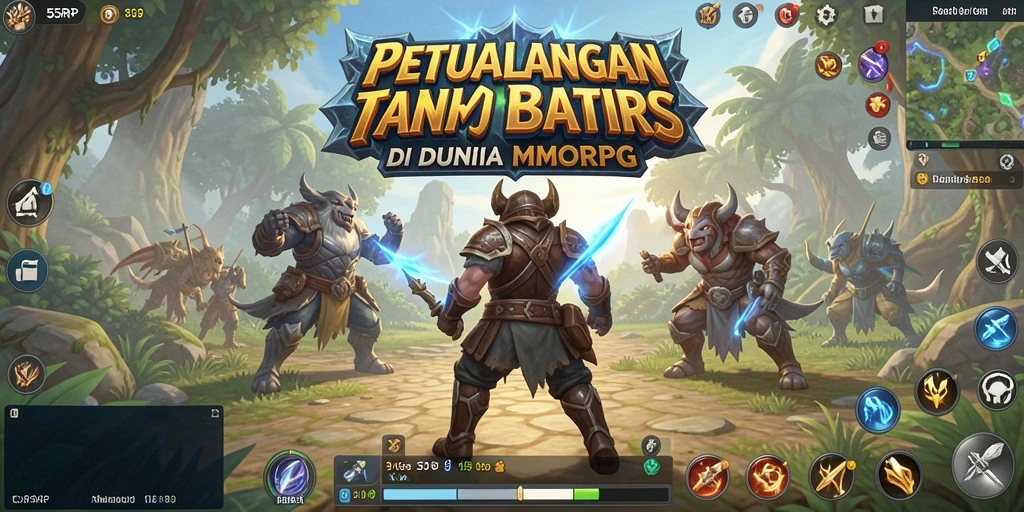 Tampilan aksi seru di dunia game MMORPG 55RP.