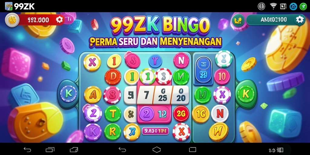 Screenshot gameplay 99ZK yang menampilkan suasana Bingo yang seru.