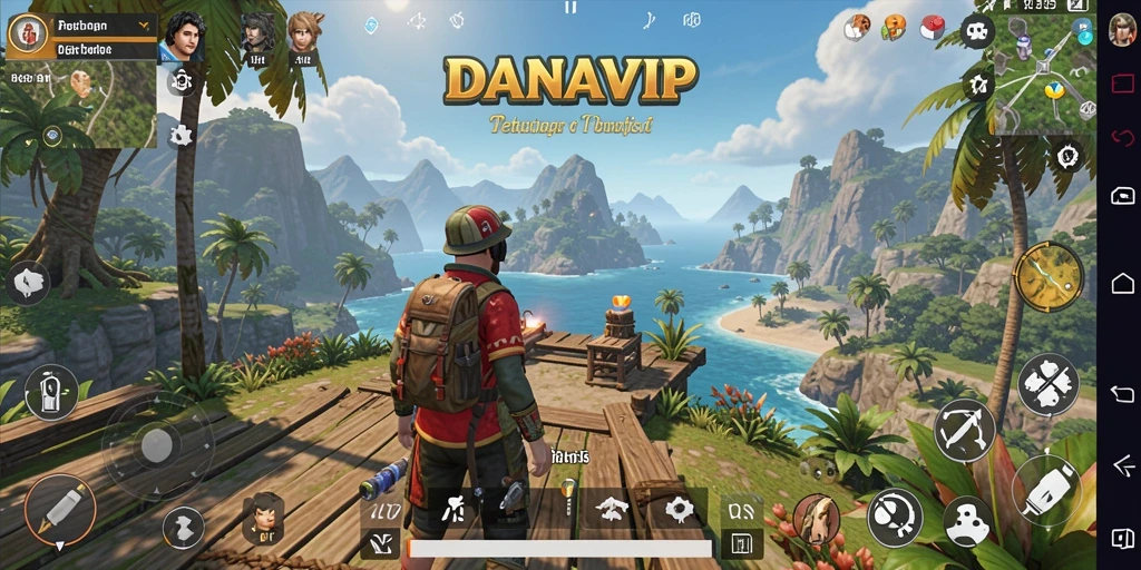 Screenshot gameplay menampilkan petualangan di dunia terbuka yang menakjubkan.