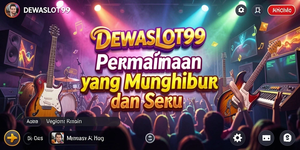 Tampilan gameplay seru DEWASLOT99 dengan berbagai lagu.