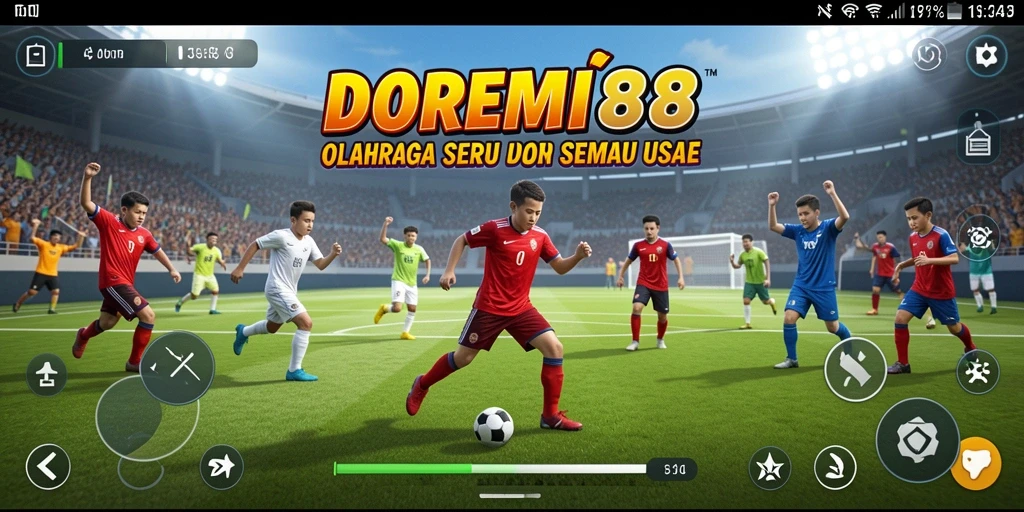 Gameplay DOREMI88 yang penuh aksi dan tantangan olahraga.