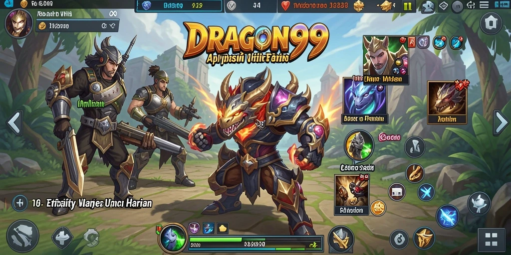 Tampilan antarmuka DRAGON99 yang ramah pengguna dan fitur-fitur bermanfaat.
