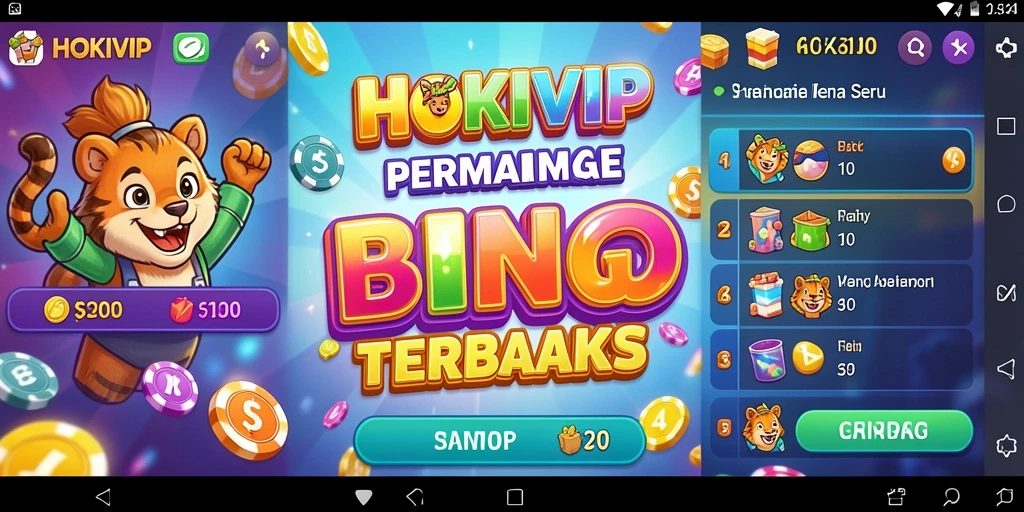 Screenshot gameplay HOKIVIP dengan suasana Bingo yang seru.