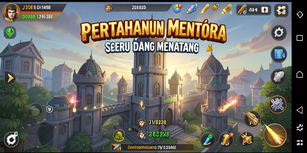 Gameplay mendebarkan Tower Defense di JV88 yang penuh strategi.