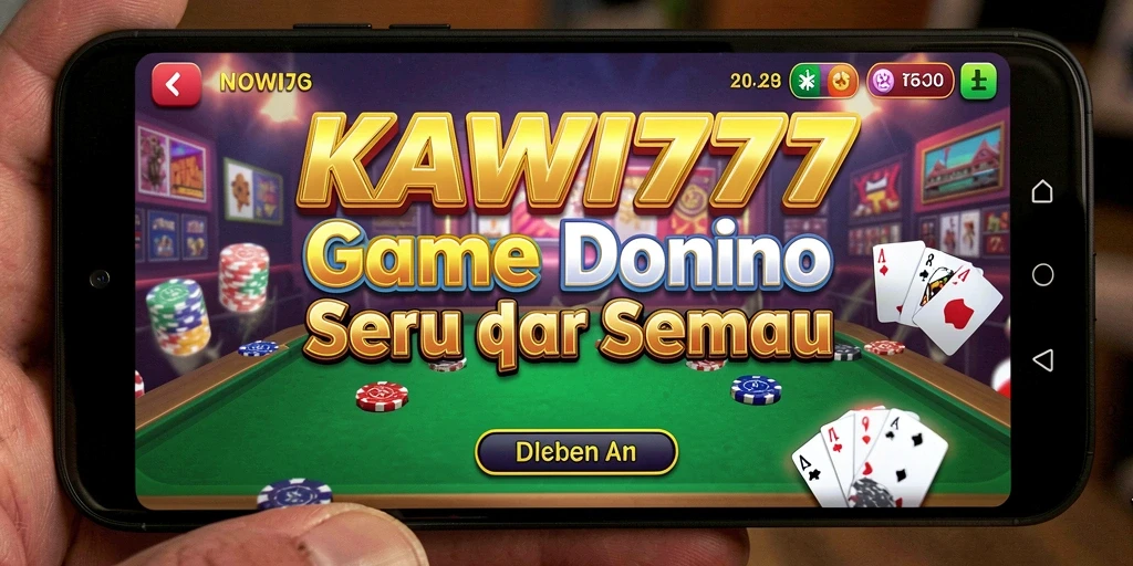 Tampilan gameplay seru dari KAWI777, permainan domino yang mengasyikkan.