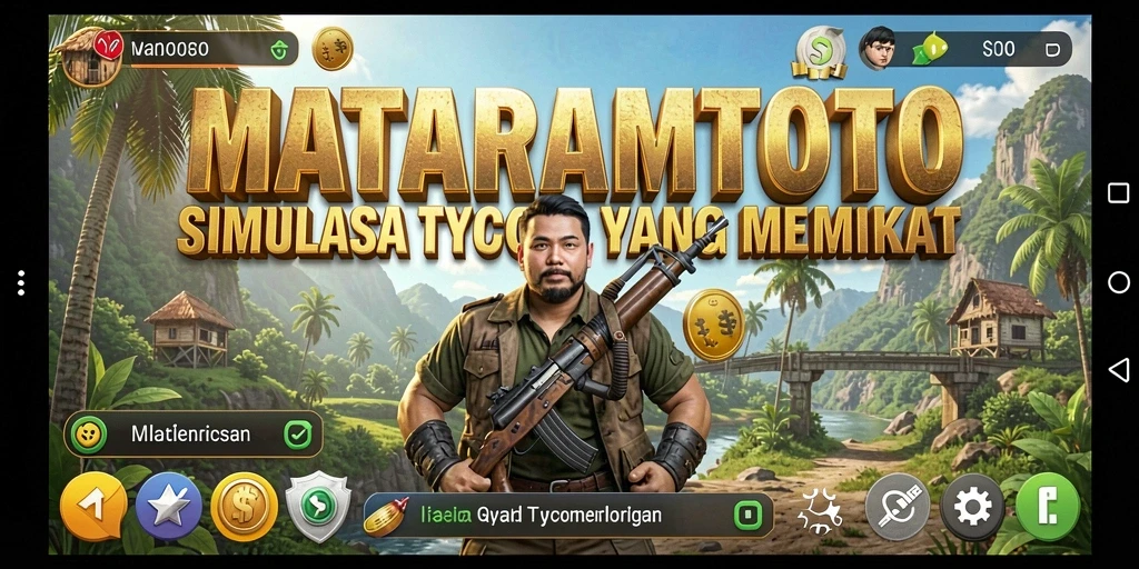 Screenshot gameplay Tycoon MATARAMTOTO menampilkan kebangkitan bisnis yang sukses.