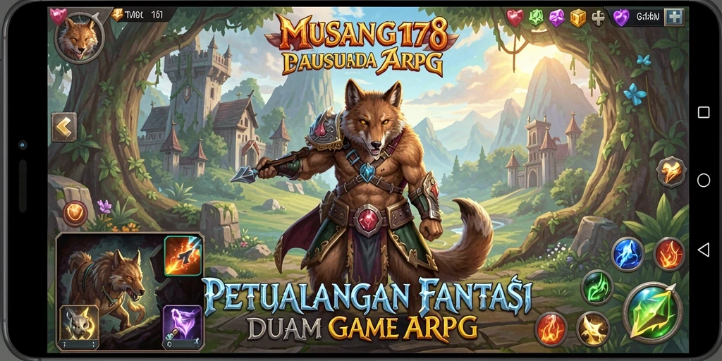 Tampilan gameplay epik dari MUSANG178 dalam pertarungan ARPG.