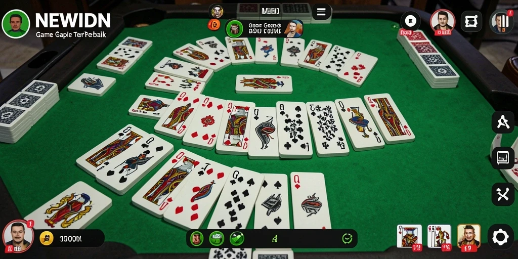 Gameplay seru Gaple di NEWIDN dengan teman-teman.