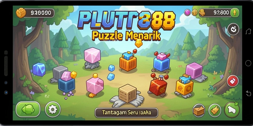 Tampilan gameplay menarik di <strong>PLUTO88</strong> menantang pemain menyelesaikan teka-teki.