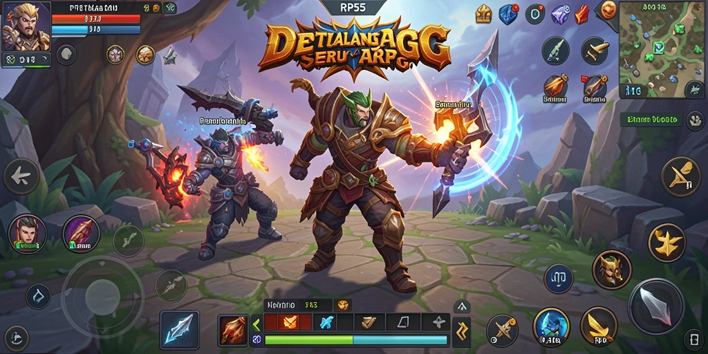 Tampilan gameplay RP55 yang memukau dengan pertarungan aktif.