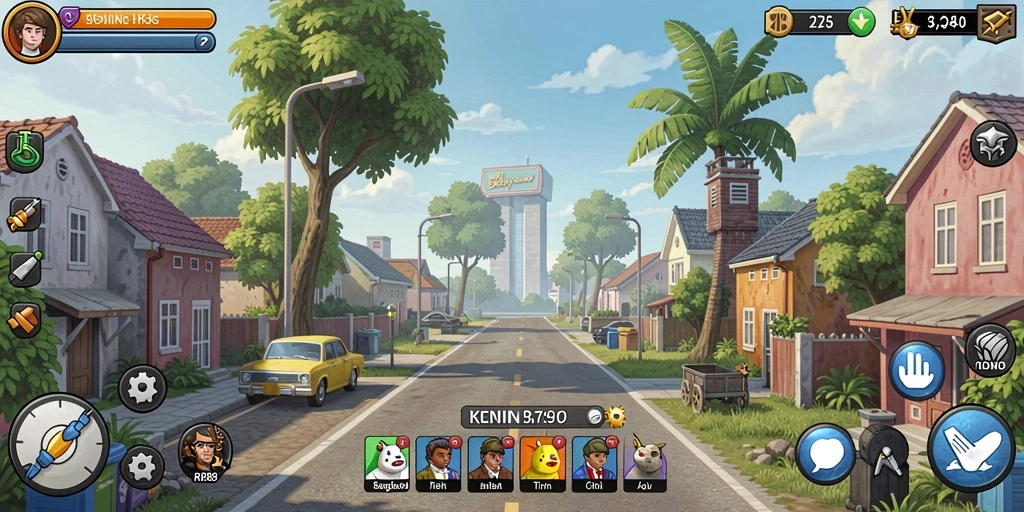 Tampilan gameplay Idle yang menarik dan mudah dipahami.