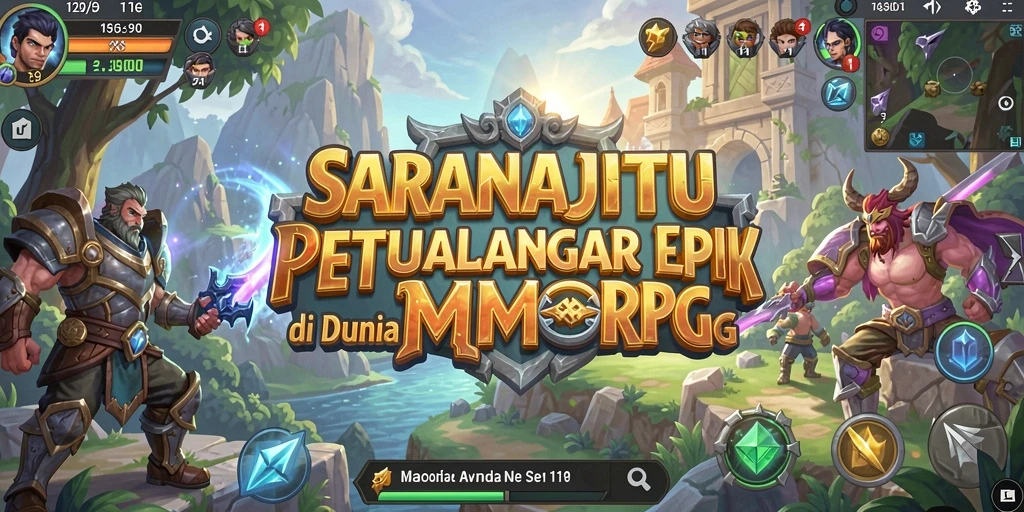 Tampilan gameplay menakjubkan di SARANAJITU dengan aksi seru.