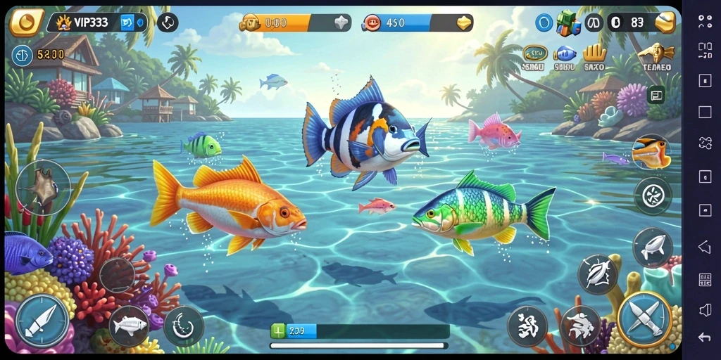 Tangkapan layar gameplay menampilkan keseruan Tembak Ikan di VIP333.