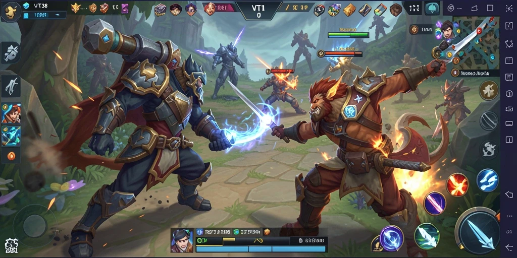 Tangkapan layar dari gameplay VT38 yang mendebarkan.