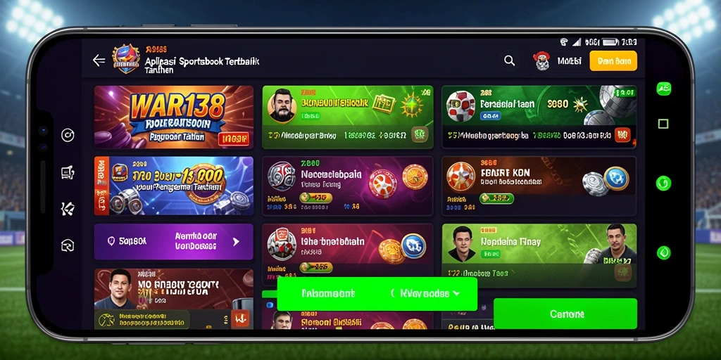 Tampilan menarik dan intuitif dari gameplay Sportsbook WAR138.